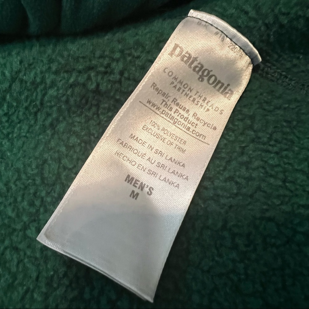 Green Patagonia Full Zip Jacket Medium - Picture 4 of 4